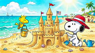 🏖️ Building Sandcastles with Snoopy & Woodstock ☀️ Summer Lofi for Chill Days