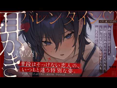 【耳かきASMR】クーデレ彼女の甘々バレンタイン♡ 耳かき、深呼吸で特別な寝かしつけ。【途中広告なし/夜ノすやり/バイノーラル/Ear cleaning】