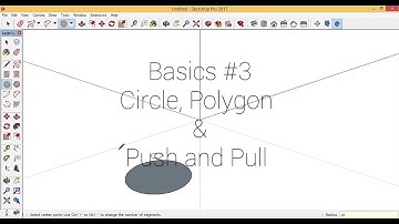 Sketchup Tutorials | Basics 3 | Circle Polygon Push and Pull | Sketchup tutorials for beginners |
