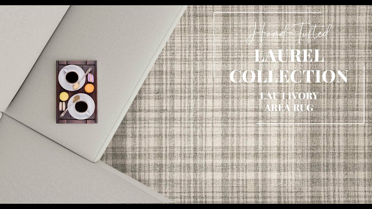 Marvelous Laurel Hand-Tufted Rug Collection | LAU 1 IVORY