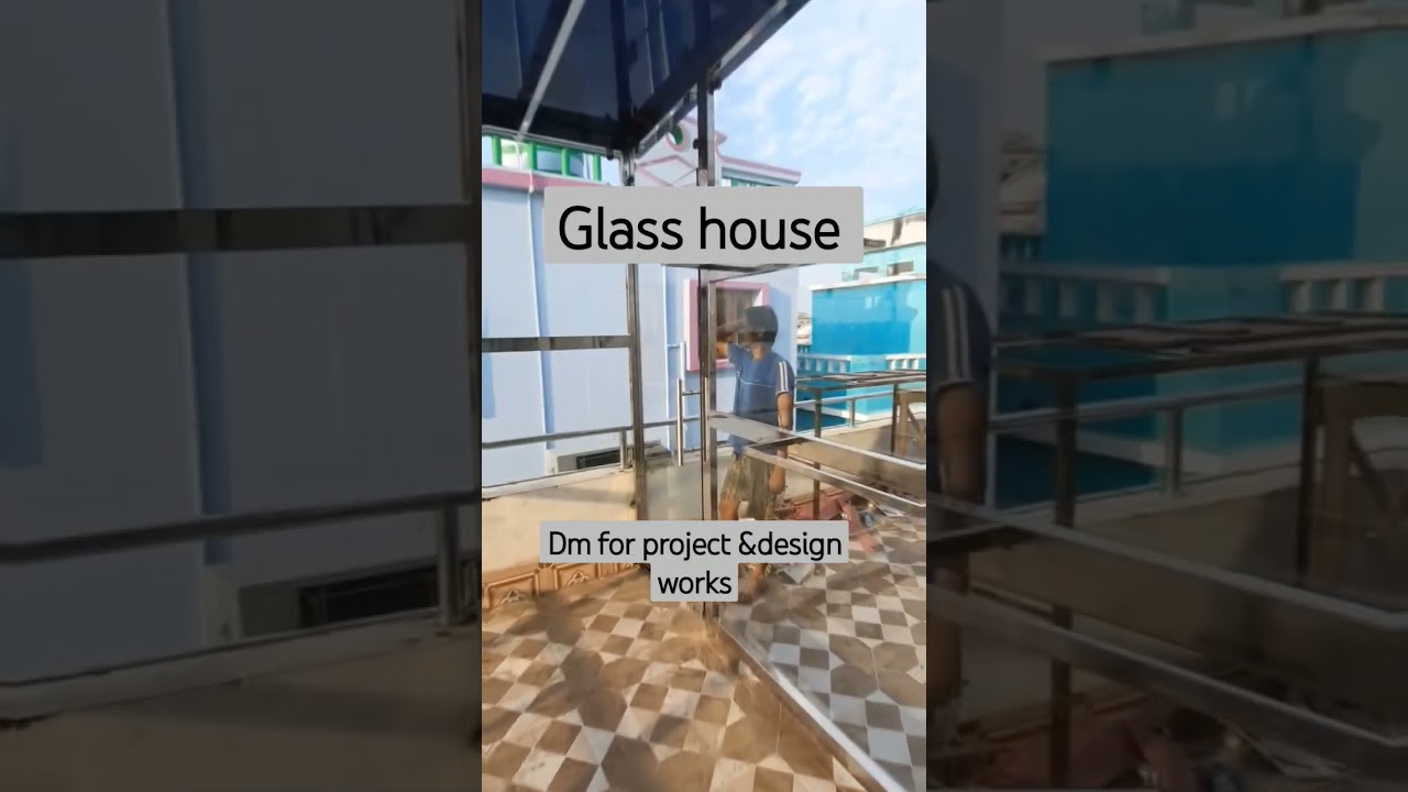 Modern design glass house 🏠 