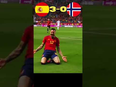 Spain vs Norway (3-0)| Hasil Kualifikasi Euro 2024 #sepakbola #shorts #euro2024