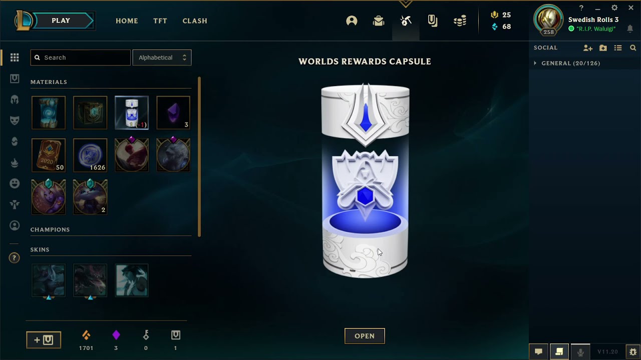 Worlds Rewards Capsule Vs Esports Capsule