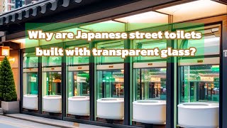 Why are Japanese street toilets built with transparent glass?...