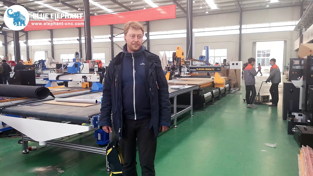 New Zealand Customer Feedback 1650 ATC CNC Router With CNC Oscillating ...