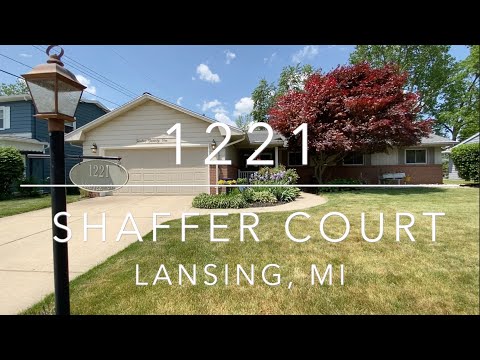 1221 Schaffer Ct, Lansing, MI home video tour