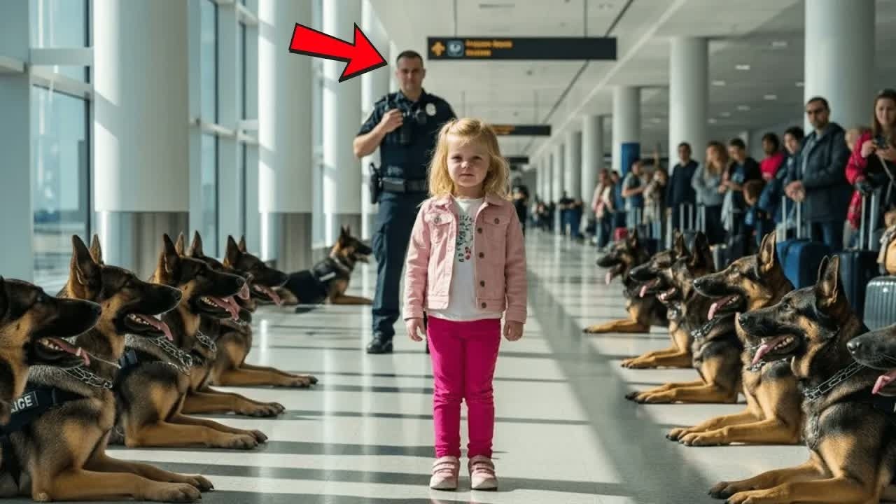 14 Polizeihunde Umringen Die Tochter Des Millionärs Am Flughafen — Danach Geschieht Das Unglaubl