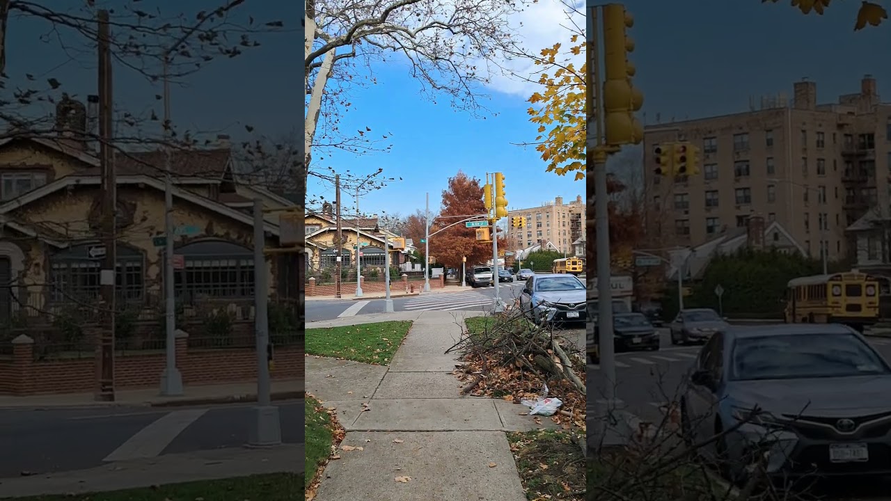 walking down on Bay Parkway to Ave J 
