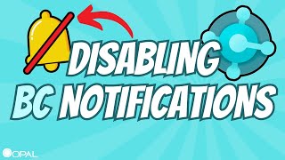 Disabling Dynamics 365 Business Central Notifications