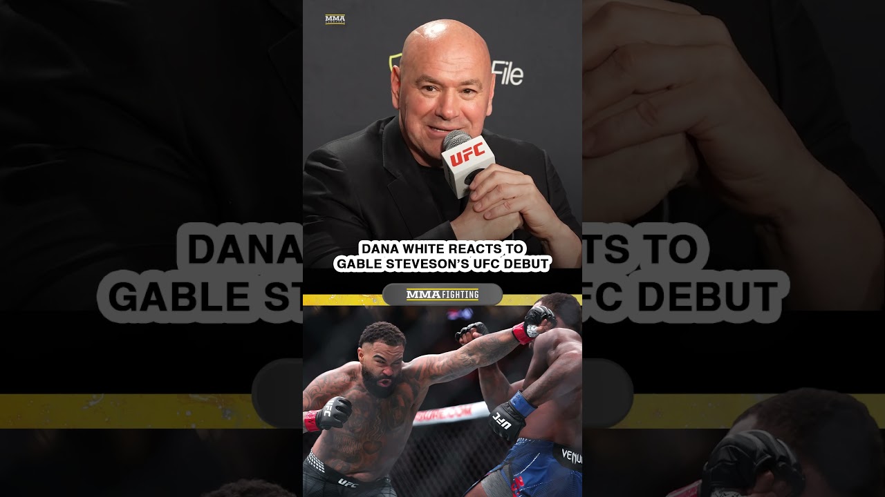 Dana White REACTS to Gable Steveson's UFC debut, reunion with Jon Jones | UFC 329