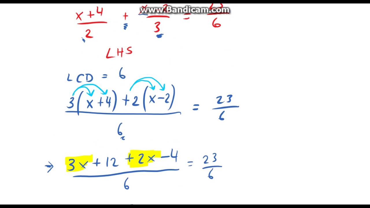 Equations With Fractions YouTube Equations with fractions youtube