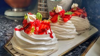 La Pavlova aux fraises / comment réussir ses meringues