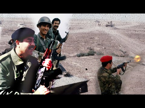 جندي رفض اعطاء بندقيته للرئيس صدام حسين في الجبهة شاهد ماذا فعل به