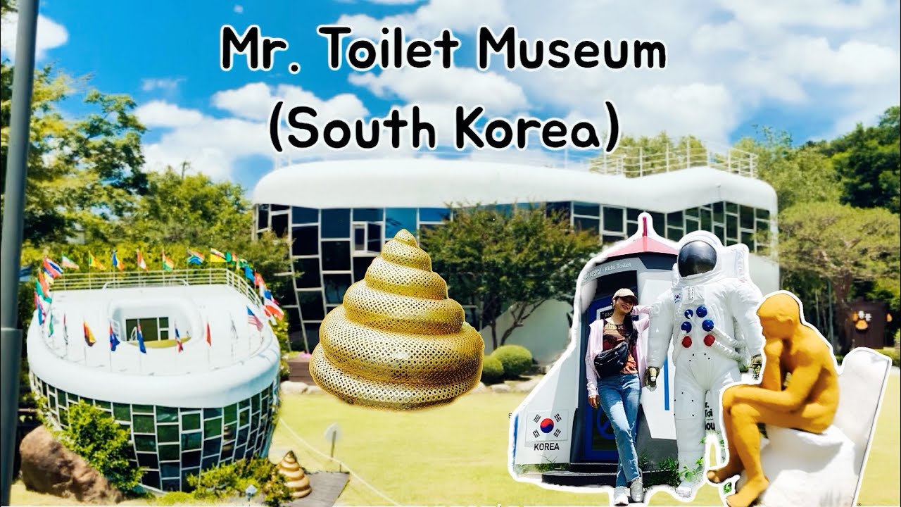 Toiletshaped museum with squatting statues in South Korea? 해우재똥박물관