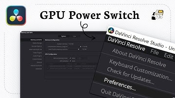 How to enable or disable GPU acceleration in DaVinci Resolve