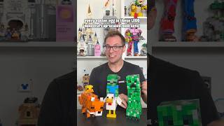did you know about all of these easter eggs in these LEGO minecraft up-scaled mob sets