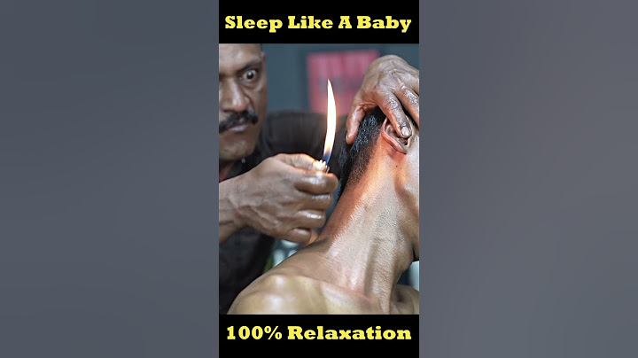 Massage With Fire And Ear Finger By Big Eyes Barber ASMR #shorts