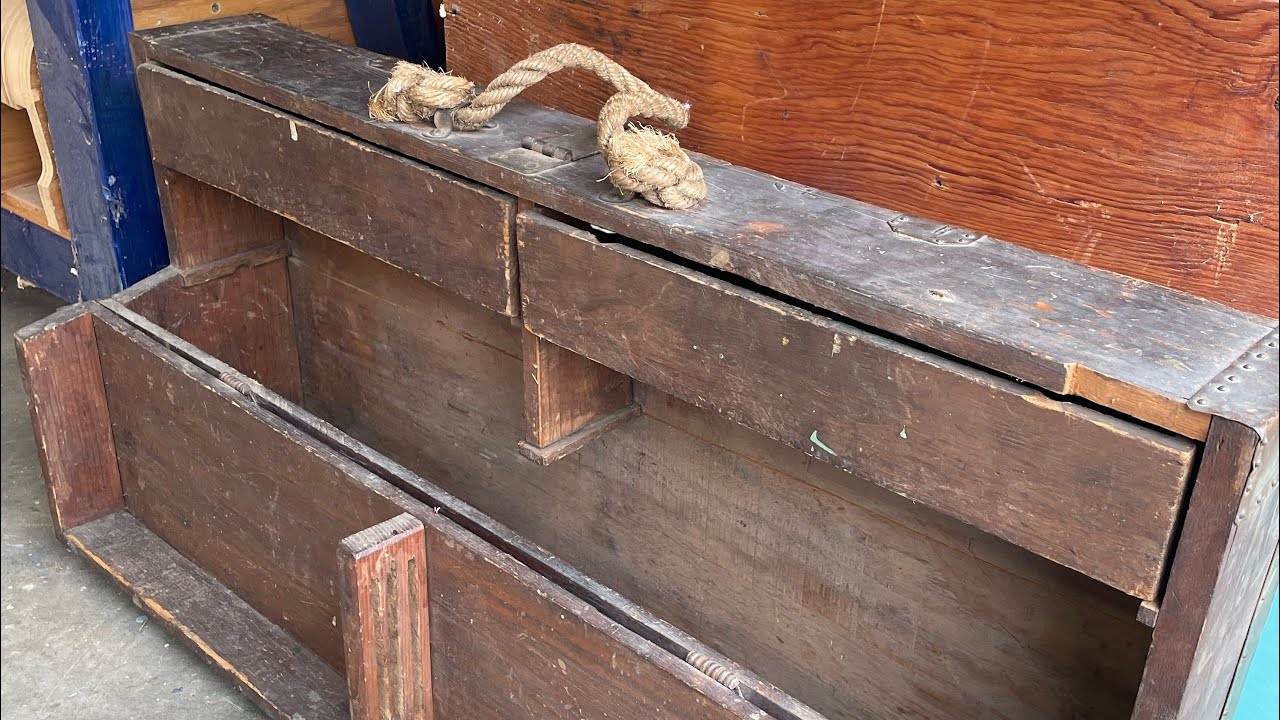 Old Carpenter's Tool Box - YouTube