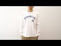 ロンＴ BROOKLYN JEANSBUG 長袖 Tシャツ アメカジ メンズ レディース  ビッグサイズ  クルーネック 袖リブ インナー ブルックリン シンプル ロゴ LRT-BROOK