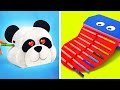 DIY Panda Pencil Sharpener And a Frog Pencil Case from Cardboard