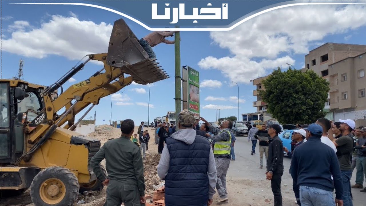 أقوى حملة لاخلاء الملك العمومي بسطات.. حجز مجموعة من مواد البناء موضوعة في مكان غير قانوني