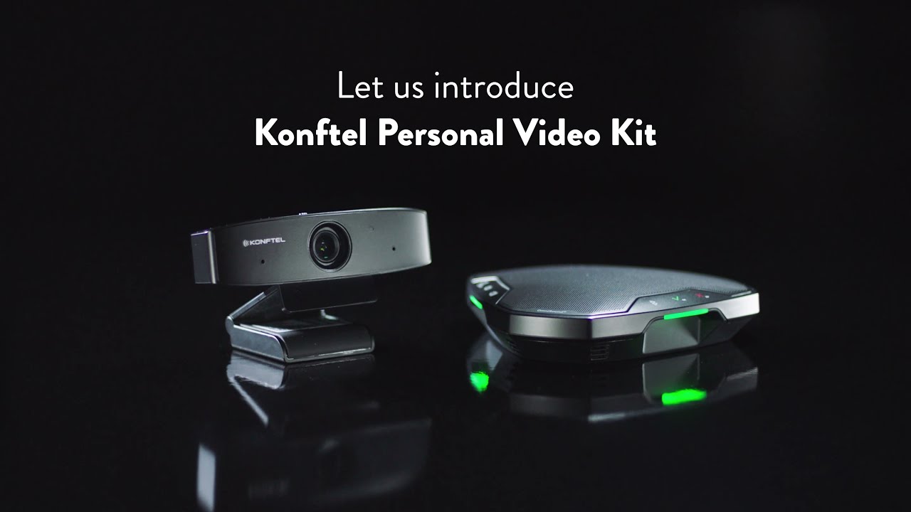 Konftel Personal Video Kit | Full HD Webcam and USB/Bluetooth Speakerphone