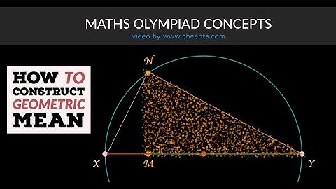 How to construct geometric mean | Maths Olympiad Concepts