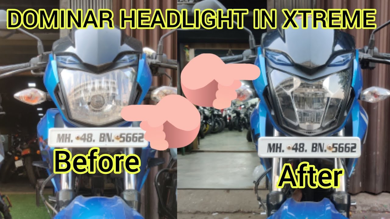 HERO XTREME 200r ME DOMINAR KA LED HEADLIGHT MODIFICATION - YouTube