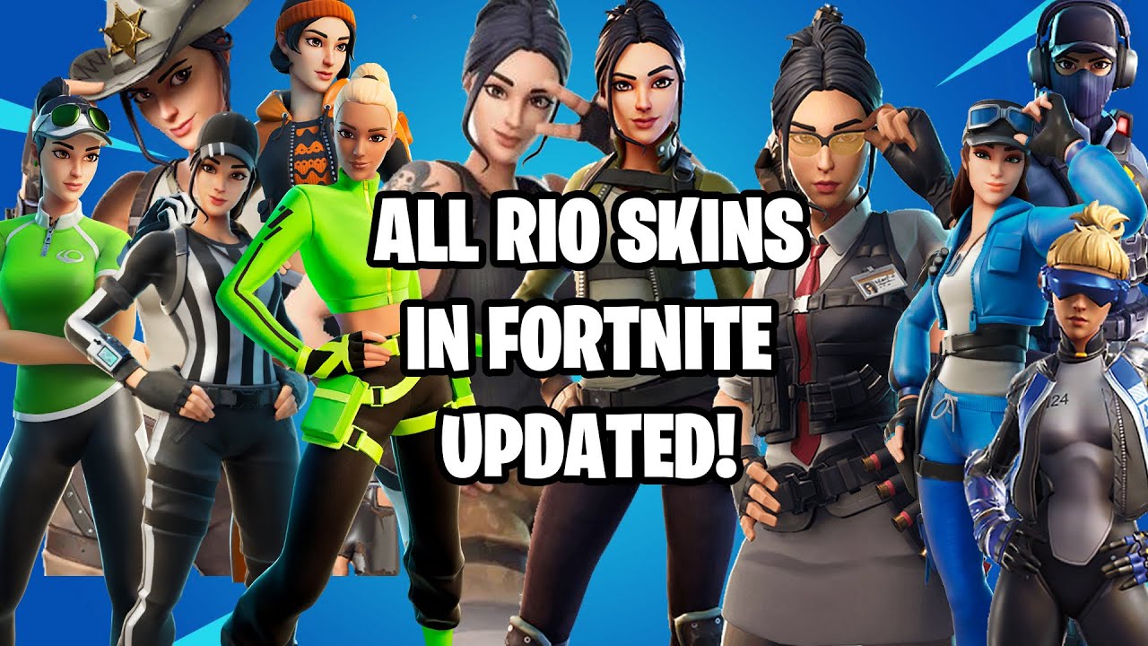 Fortnite - All Rio Skins Updated