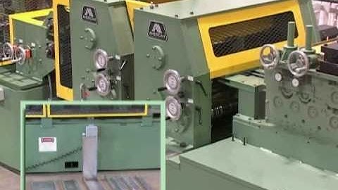 Bradbury American Machine Viper Rotary Punch & Cutoff Rollforming line