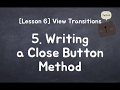 iOS for Starter - Writing a Close Button Method