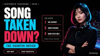 Details DistroKid Took Your Song Down The Counter Notice, Step by Step Guide