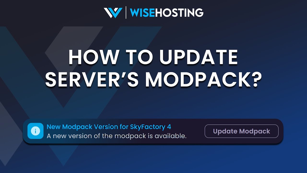 java edition server modpack - java edition support -... How To Update Your Server's Modpack - YouTube