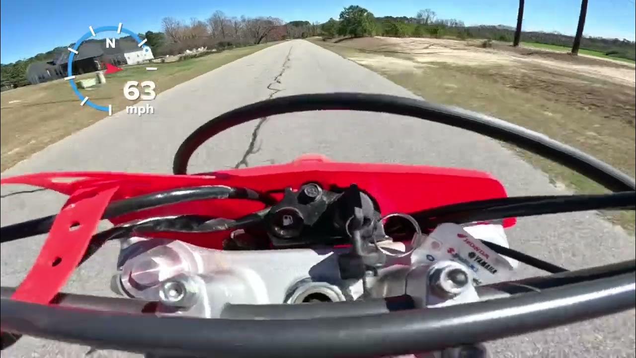 Crf250f top speed YouTube