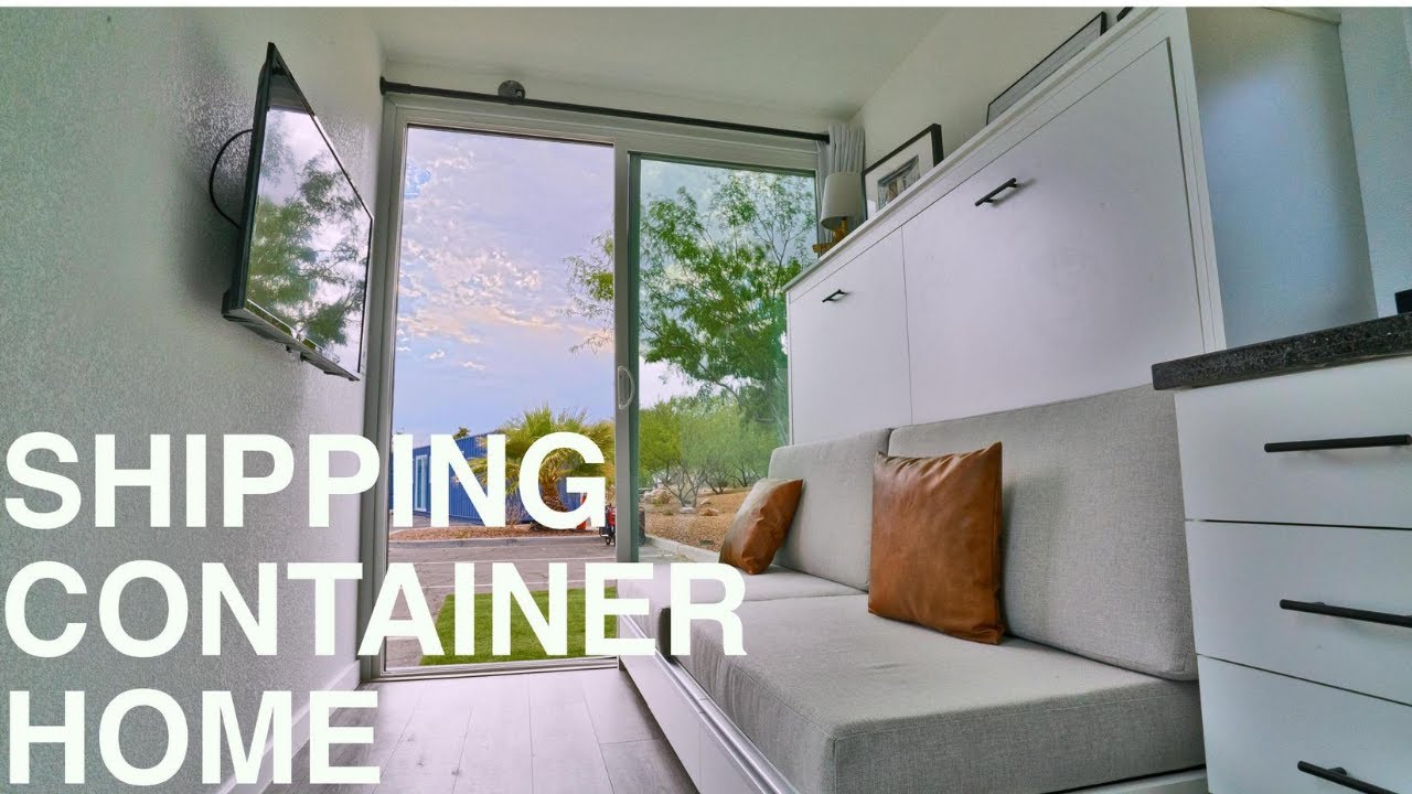 Modern Shipping Container House | Tiny House Tour - YouTube