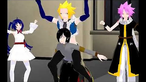 MMD Fairy Tail - The Dragon Slayers are crazy