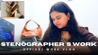 Work of a STENOGRAPHER || Work Profile || Vlog || Pratishtha