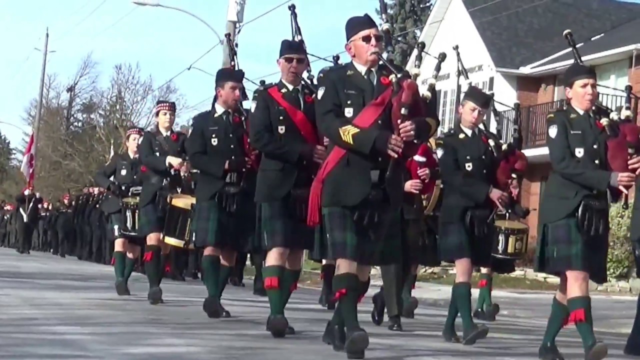 Peterborough ontario 2017 Remembrance Parade YouTube