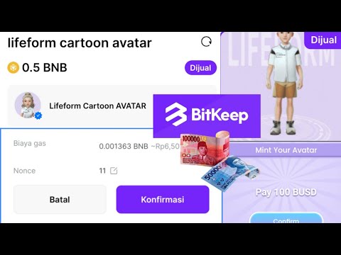 TUTORIAL LENGKAP GARAP AIRDROP NFT LIFEFORM NO GAS FE DARI MINTING SAMPAI JUAL 0.5BNB EVENT SINGKAT
