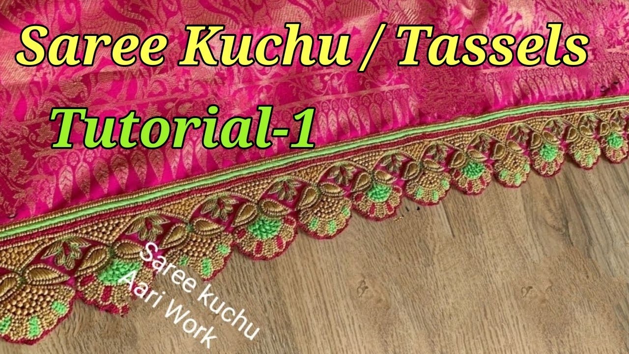 Trendy Saree Kuchu With Aari Work - YouTube