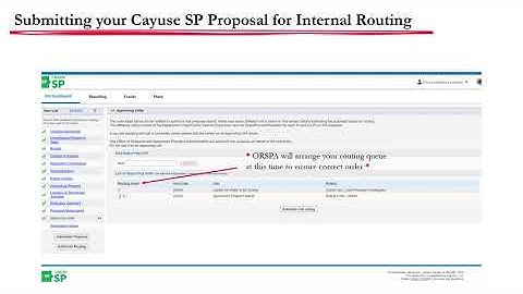 Cayuse SP Presentation