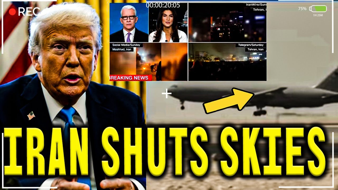 Iran Shuts Airspace As Trump Sends Mixed Signals On Looming War