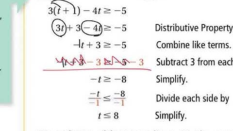 Video 3-4 Alg. Pearson Solving Multi-Step Inequalities