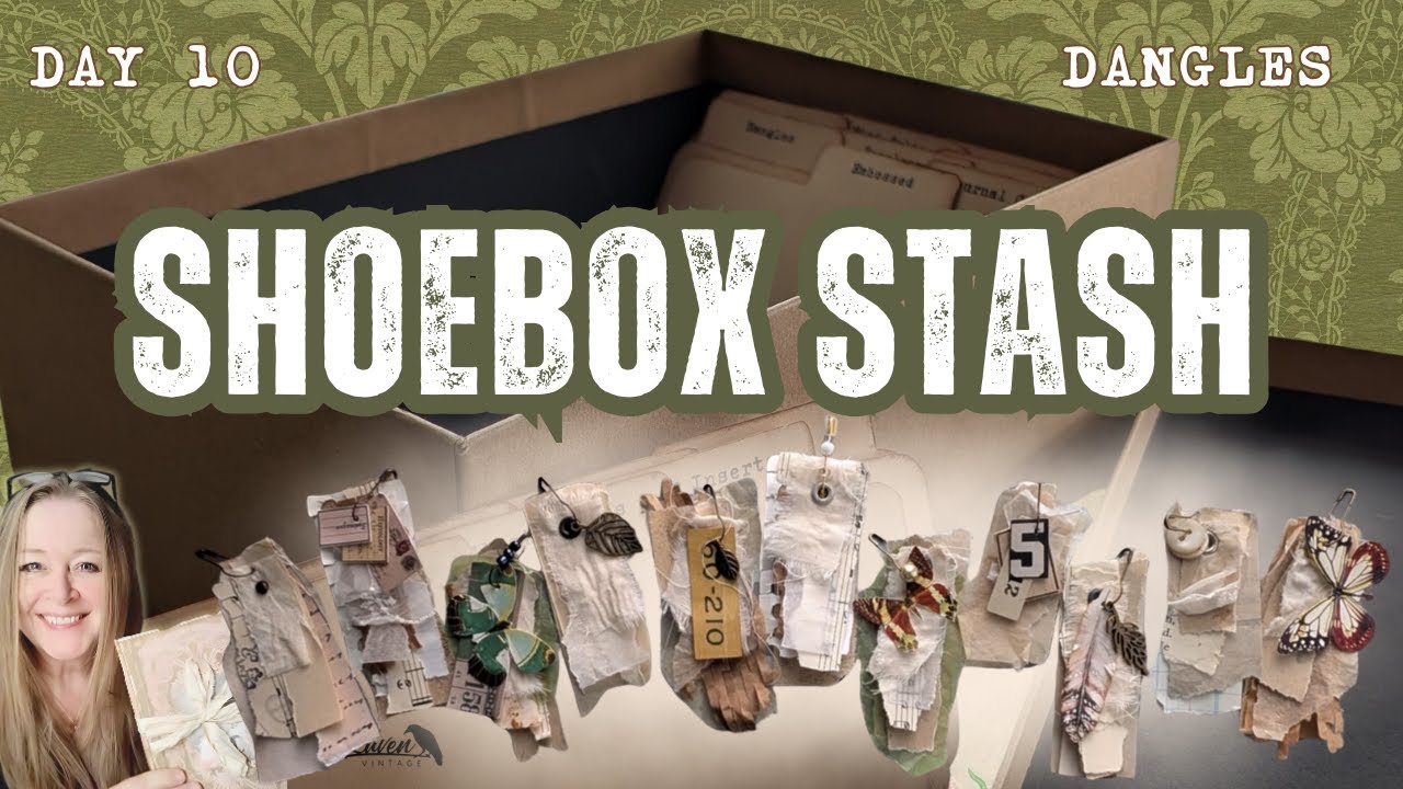 Запасы для коробки с обувью, день 10 - Прелестные подвески из обрезков!