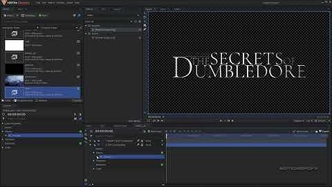 Create a MOVIE TITLE animation   Hitfilm Express 2022 Tutorial 2