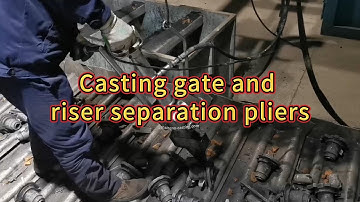 Casting gate and riser separation pliers