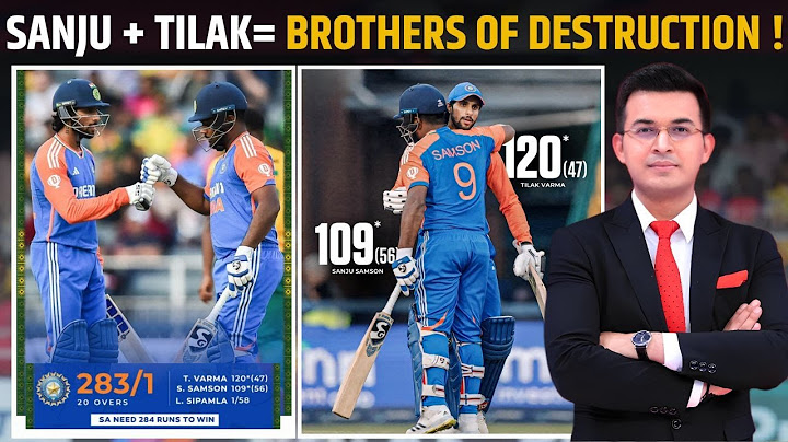 IND vs SA: Sanju Samson & Tilak Varma added 210* (86) against South Africa !