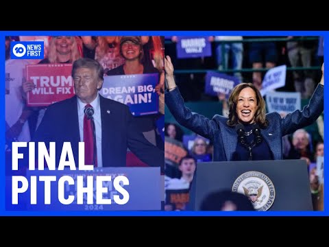 Kamala Harris & Donald Trump Make Final Pitches To Voters | 10 News ...
