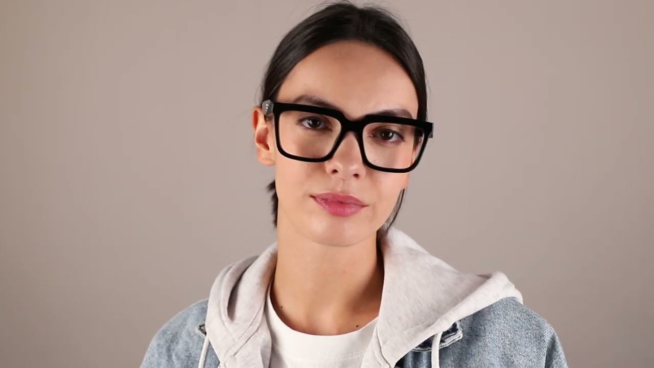 Prada PR A19V 16K1O1 Square Black Eyeglasses | SmartBuyGlasses US