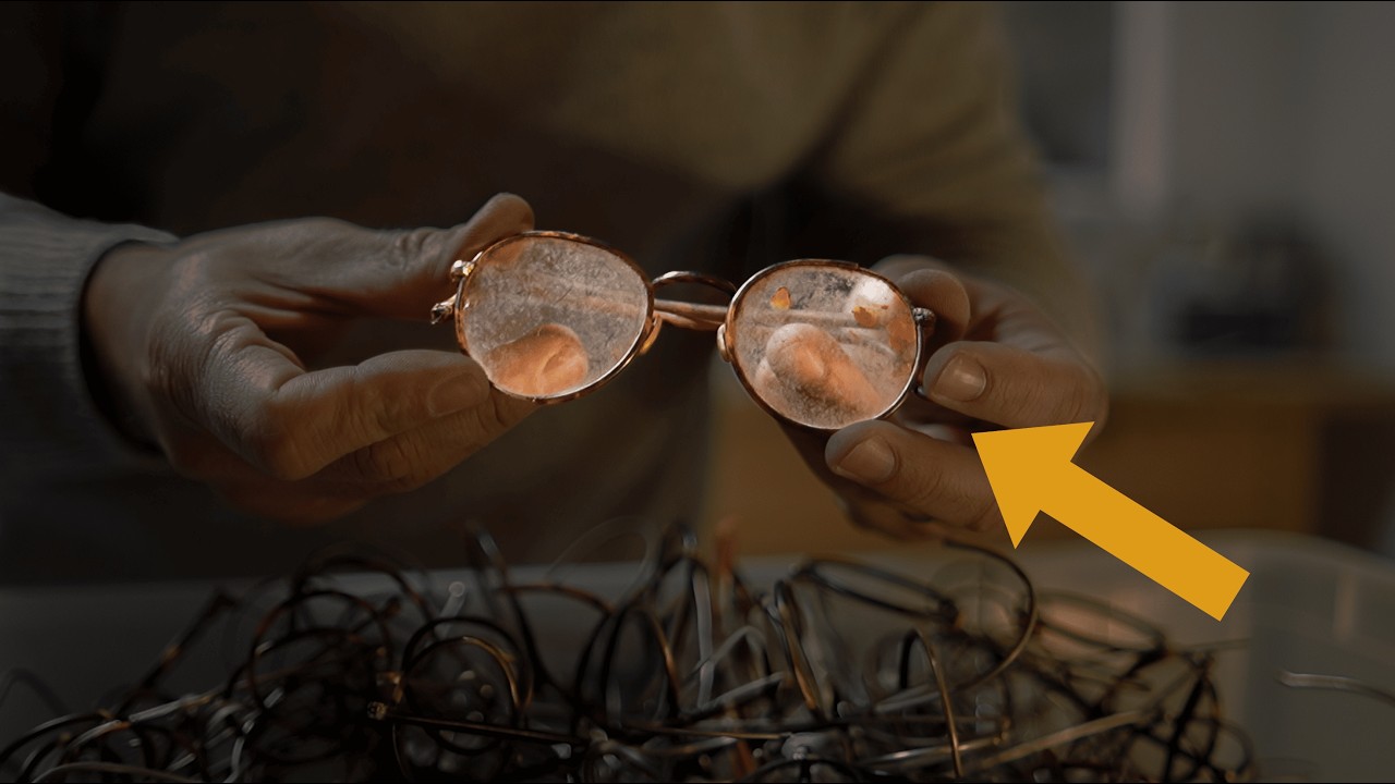 Incroyable restauration de vielles lunettes de 100 ans !